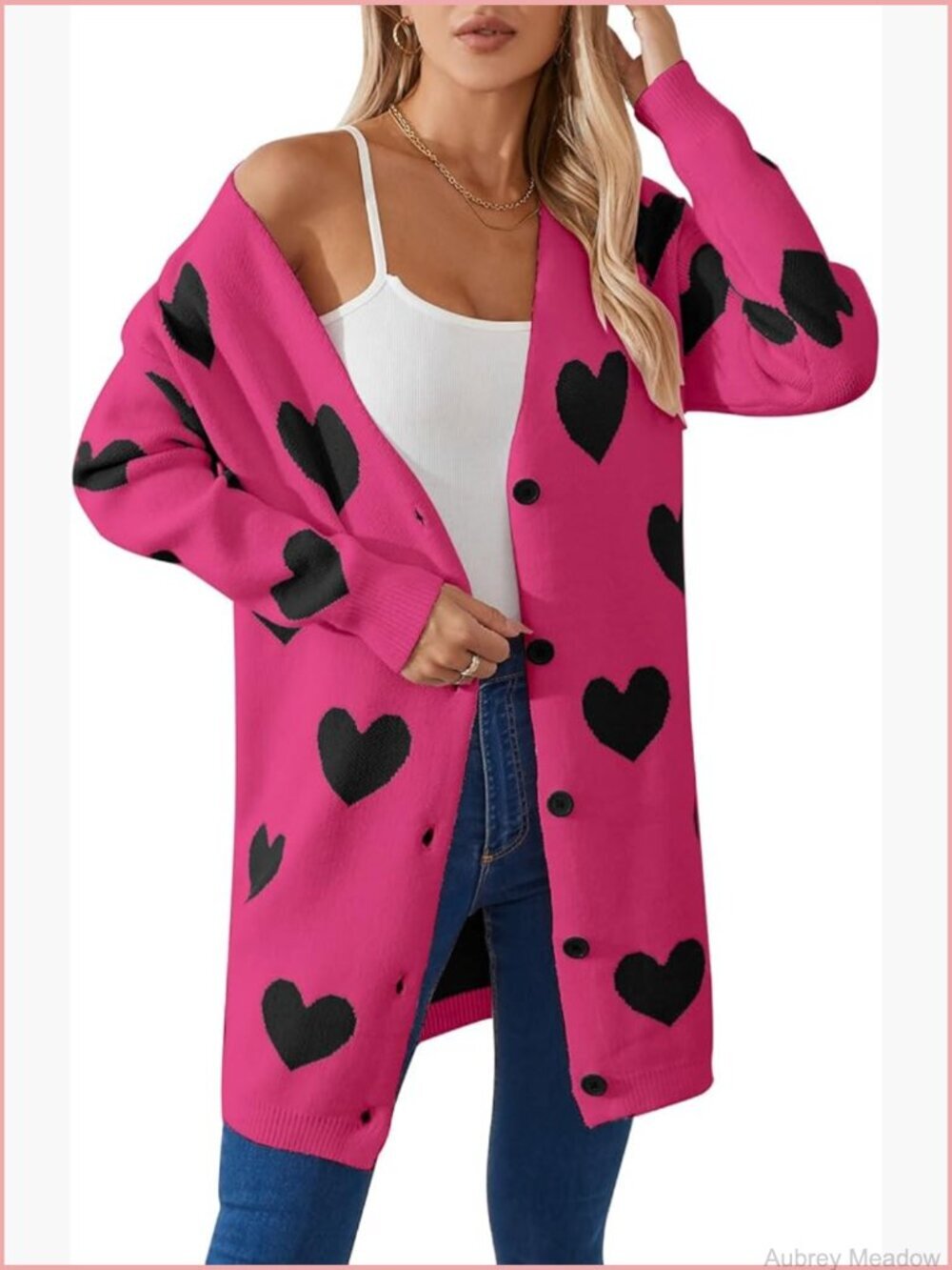 Women's Long Sleeve Open Front Cardigan Casual Loose Knit